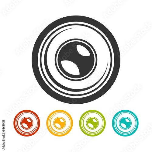 Mobile Camera Lens Graphic Set