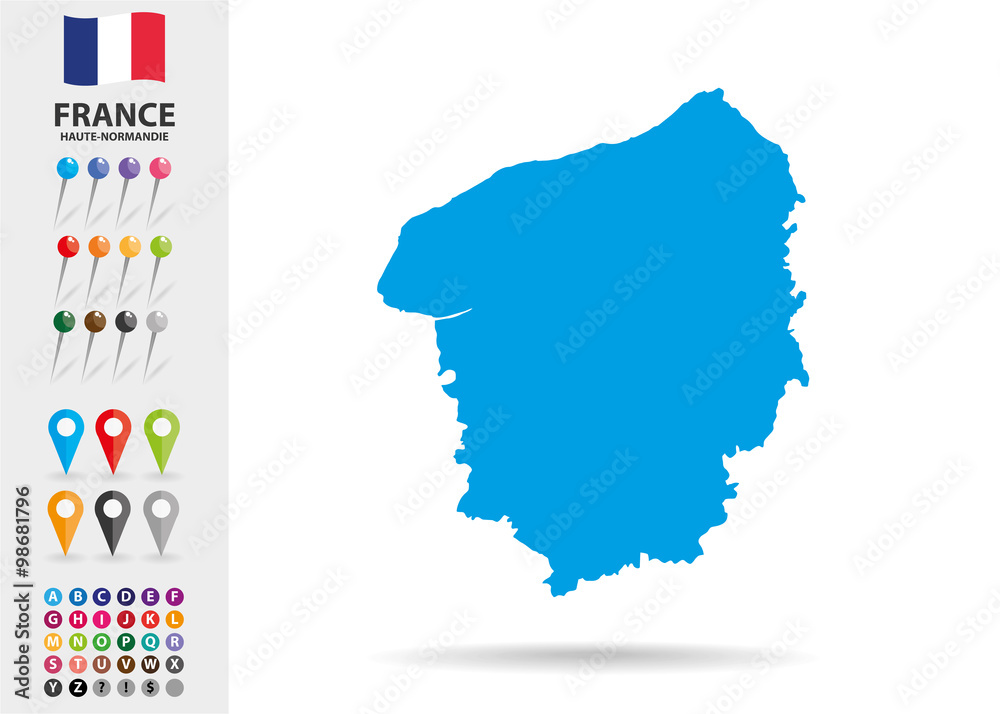 Obraz premium Region of Haute-Normandie in France Europe