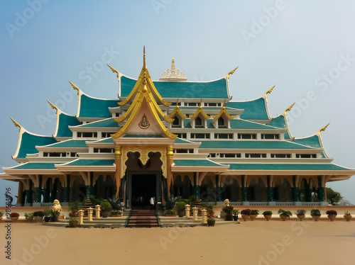 Temple of Buddha with Blue Sky