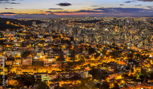 Belo Horizonte by night Brazil.