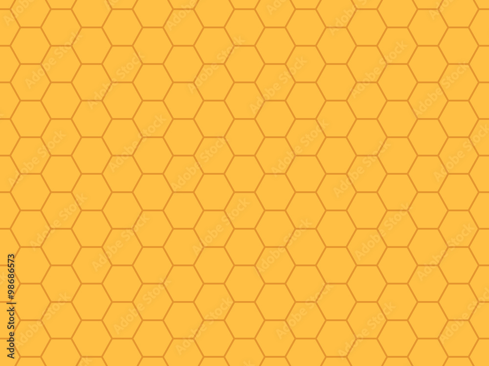 Grid seamless pattern. Hexagonal cell texture. Yellow honeycomb background.  Speaker grille. Fashion geometric design. Graphic style for wallpaper,  wrapping, fabric, apparel, print production. Vector Stock Vector | Adobe  Stock