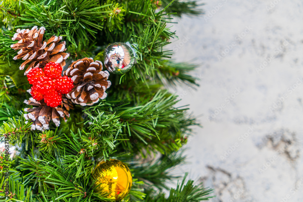 Christmas tree and decorations Christmas tree and decorations