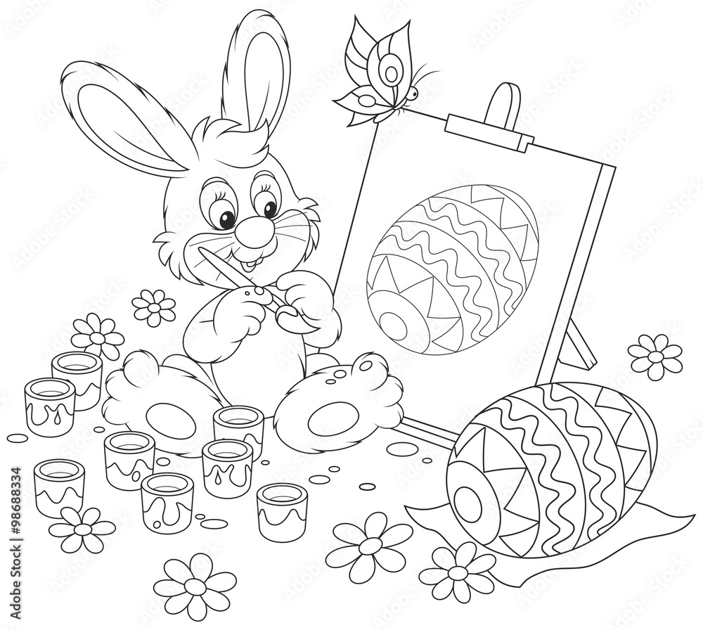 Easter Bunny Directed Drawing | From the Pond