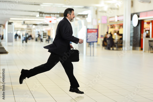 Businessman Walking in a hurry