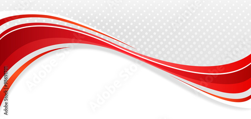 Abstract wavy background. The red lines on a gray background photo