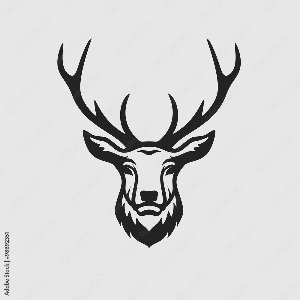 Obraz premium Deer mascot and logo great for sport and team logo