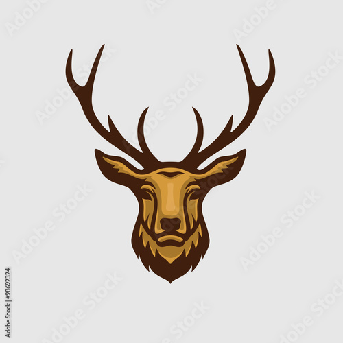 Deer mascot and logo great for sport and team logo