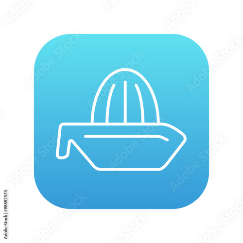 Lemon squeezer line icon.