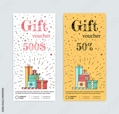 gift certificate with gifts