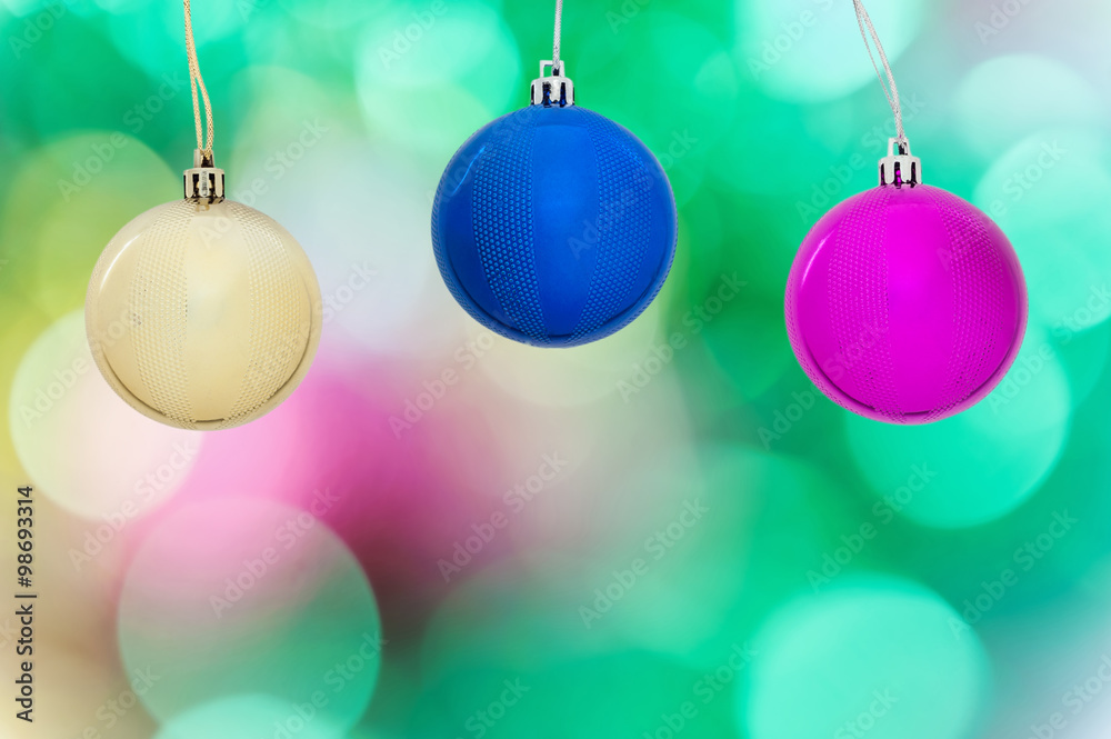 Fototapeta premium Ball with abstract light bokeh blurred