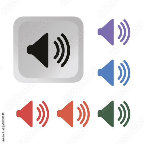 Audio Speaker Volume Icon set