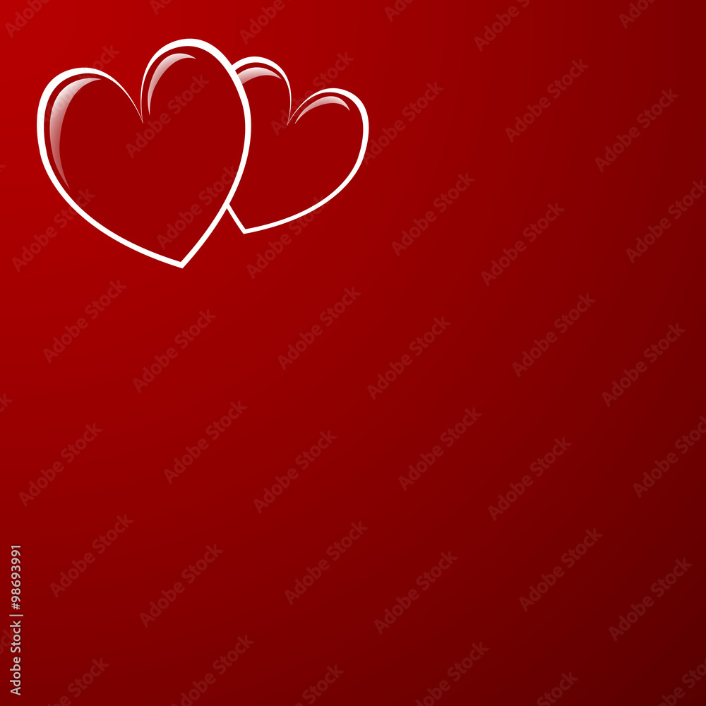vector two hearts vector two hearts