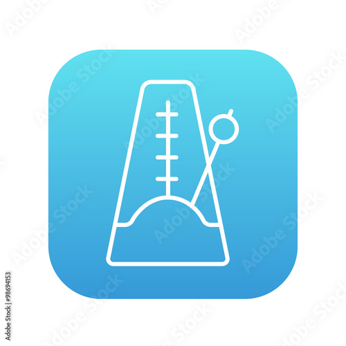 Metronome line icon.