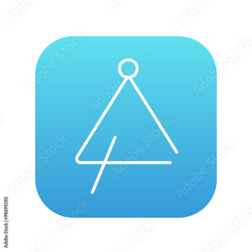 Triangle line icon.