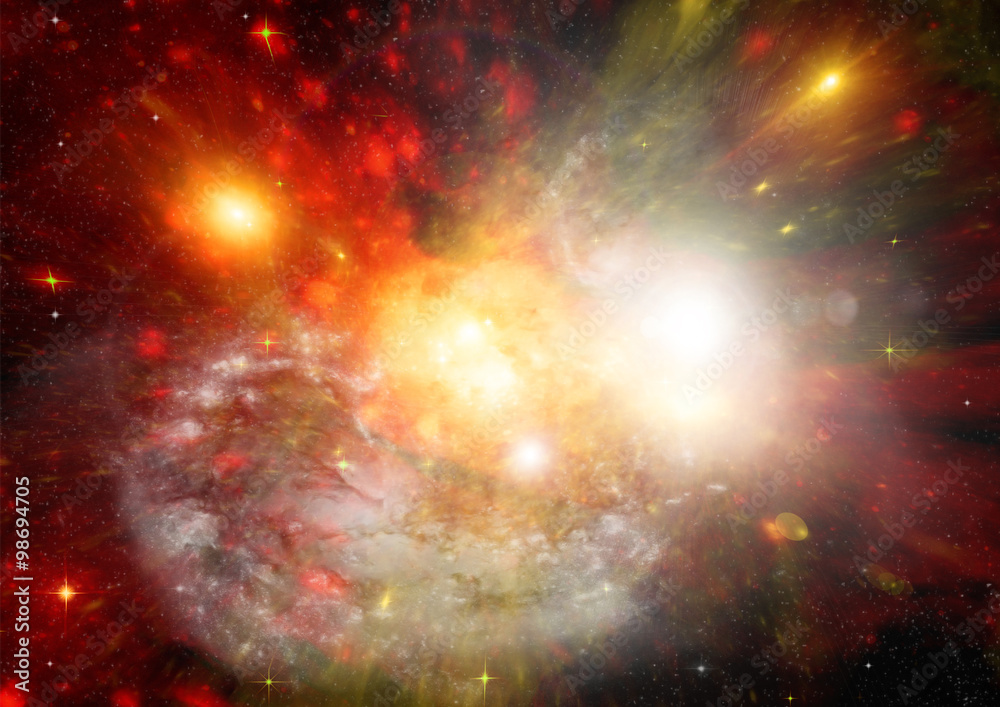 Fototapeta premium Star field in space and a nebulae