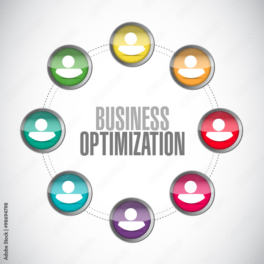 business optimization connections sign concept business optimization connections sign concept