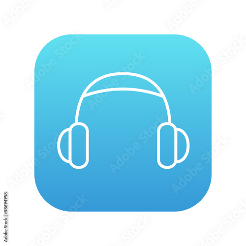 Headphone line icon.