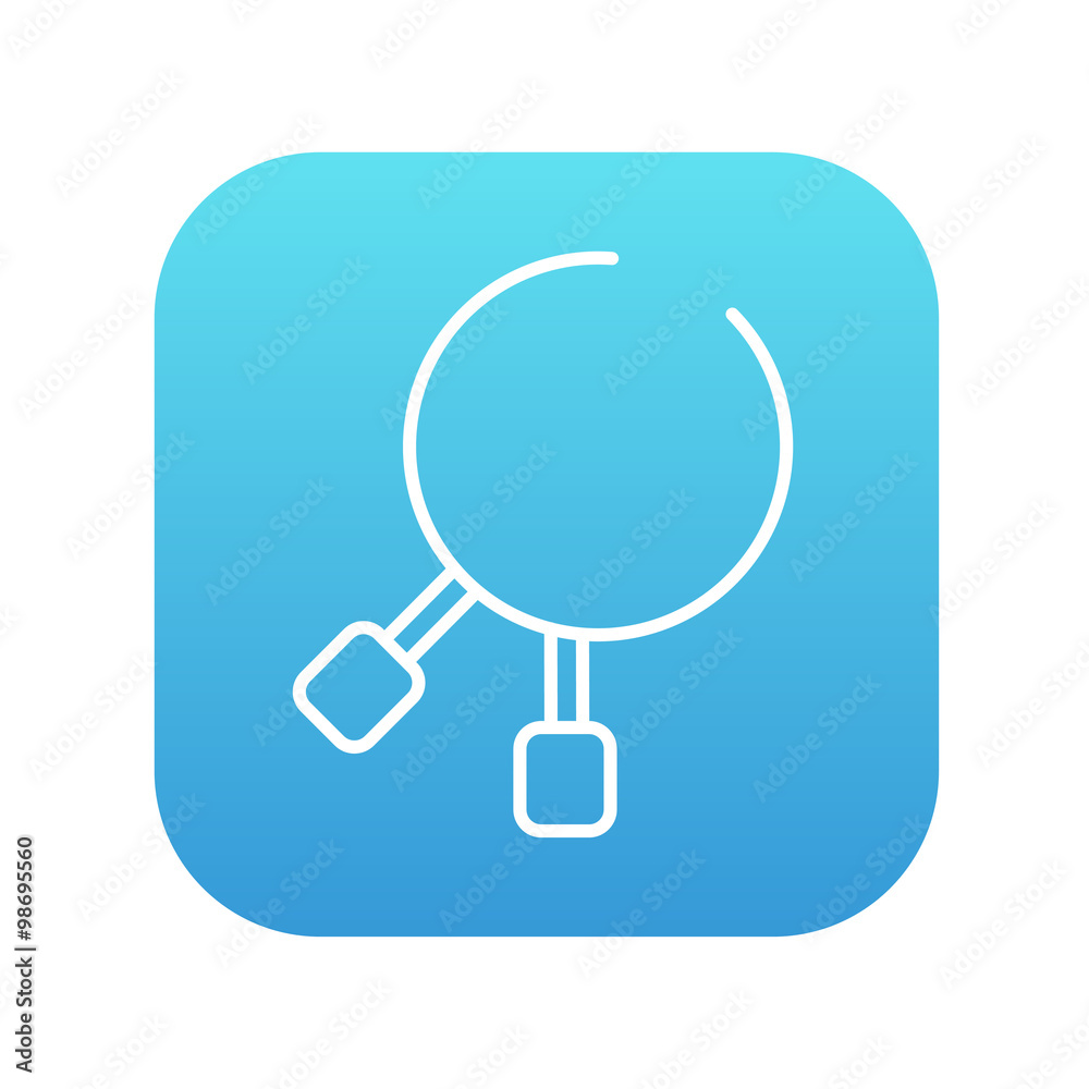 Dental pliers line icon. Dental pliers line icon.