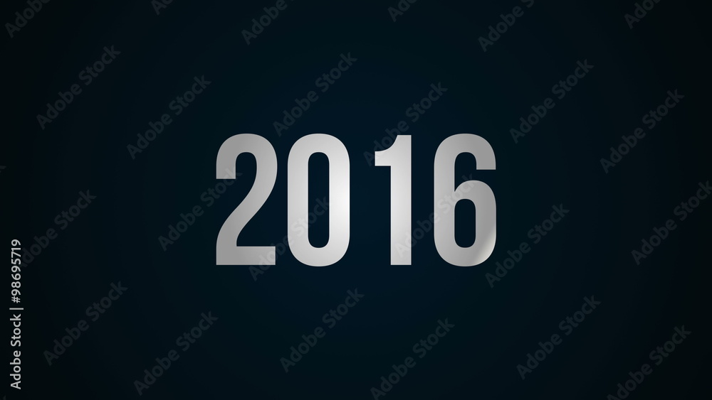 2016 - 2020 new year text credits.