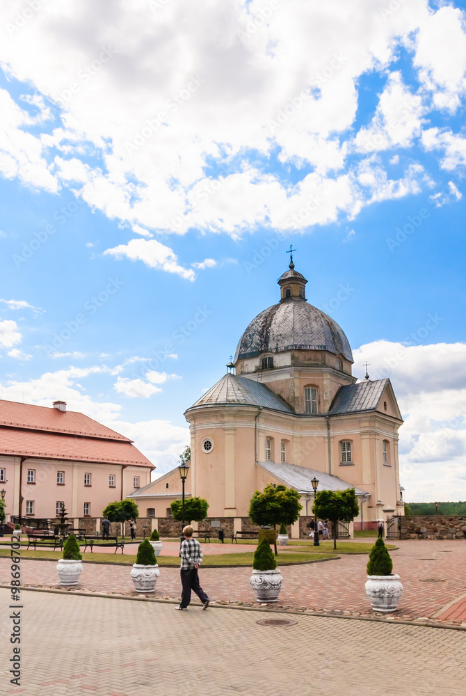 Catholic church of the Holy Trinity and Dominican Monastery. Liskiava, Lithuania