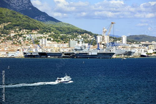French aircraft carrier in port of Toulon