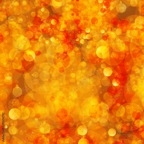 Abstract blurred celebration background with sparkle bubble lights.