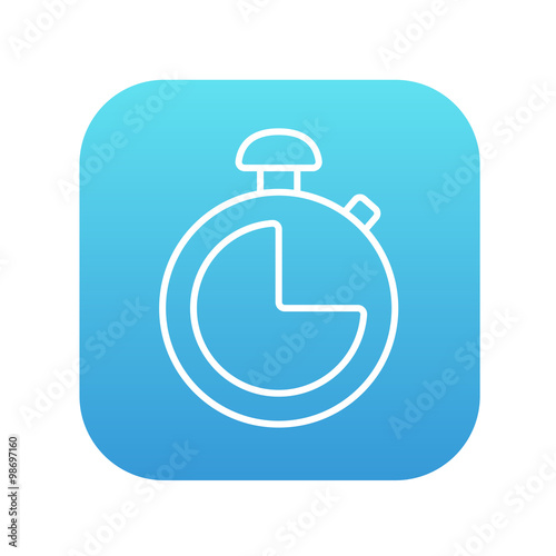 Free Download Stopwatch line icon. - GFXLoad
