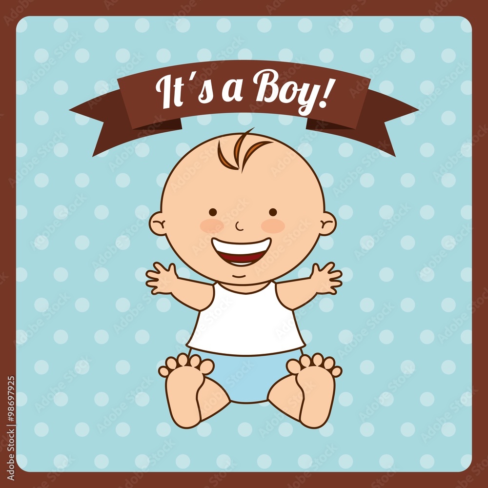 Fototapeta premium baby shower design 