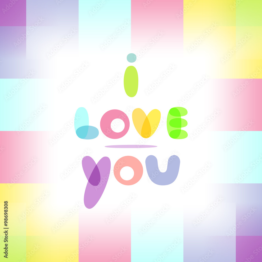 Fototapeta premium valentines day vintage lettering