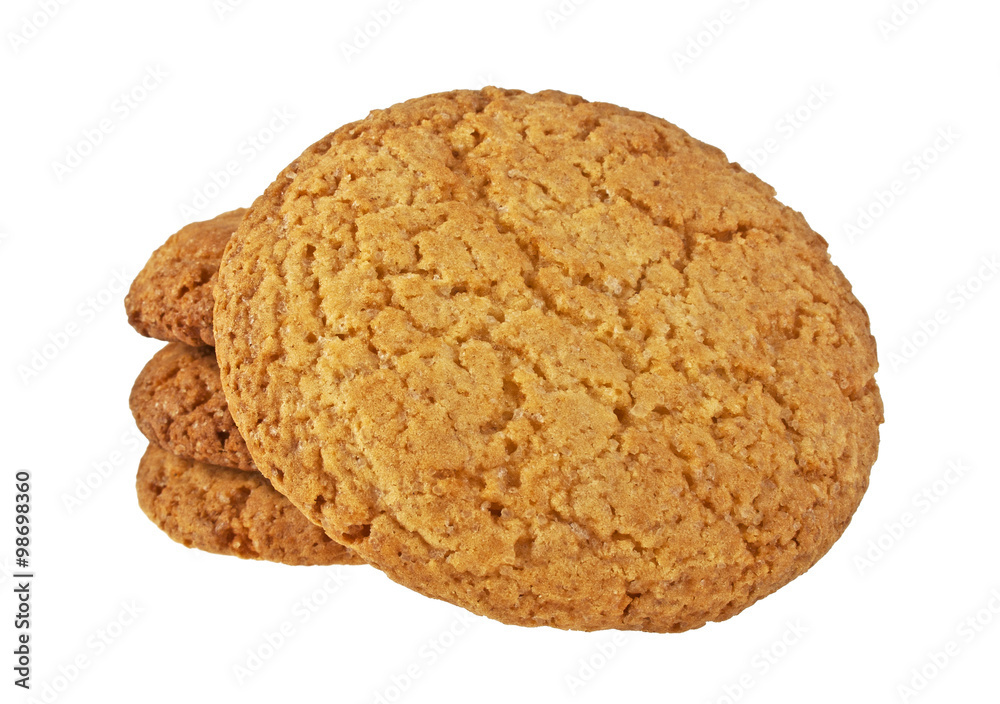 Cookies on a white background Cookies on a white background