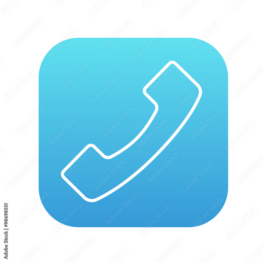 Receiver line icon. Receiver line icon.