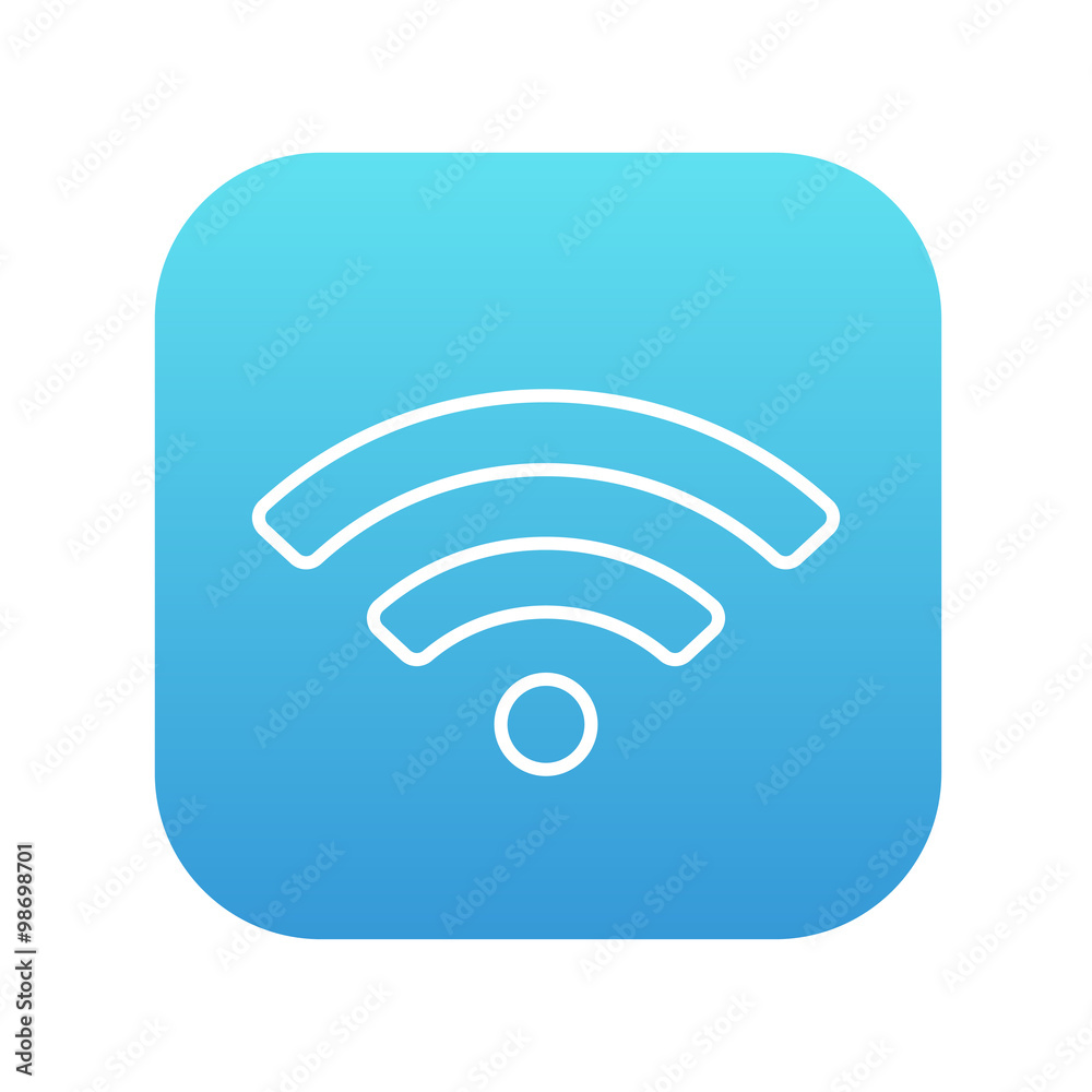 Wifi sign line icon. Wifi sign line icon.