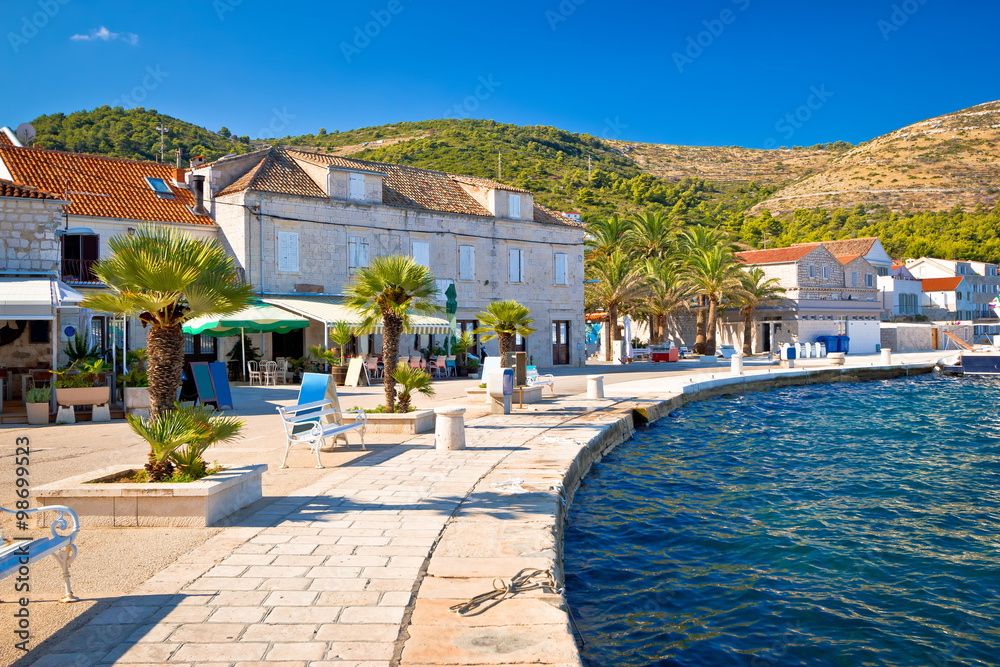 Town of Vis seafront view