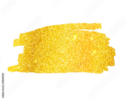 Golden glitter banner