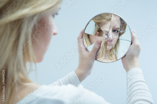 Girl with complexes photo