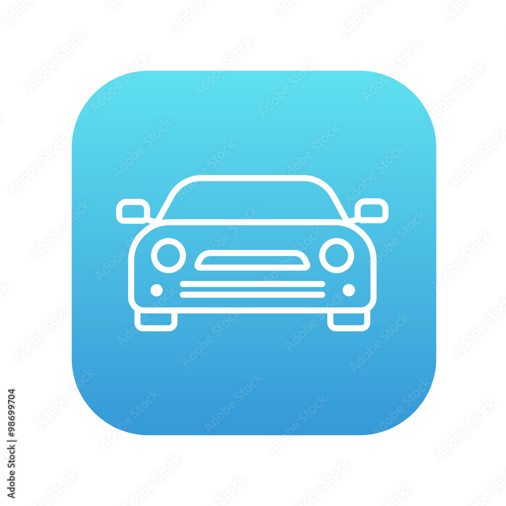 Car line icon.