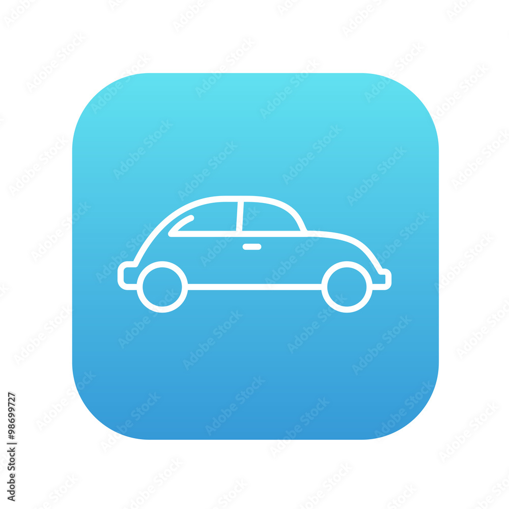 Car line icon.