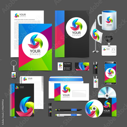 corporate identity template company style brandbook