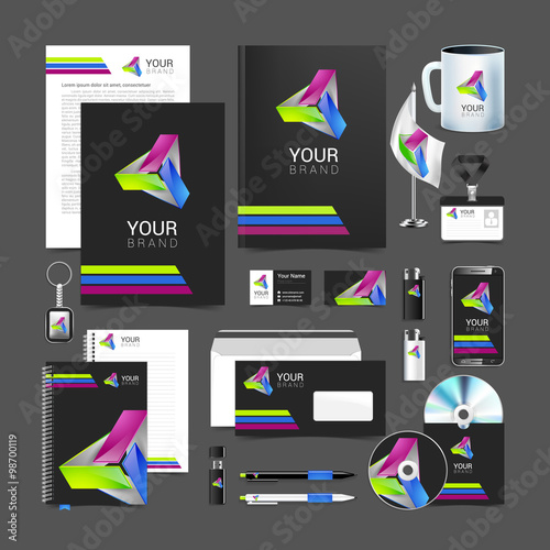 corporate identity template company style brandbook