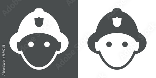 Icono plano bombero #1