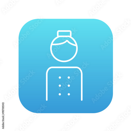 Bellboy line icon.