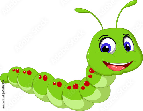 cute caterpillar cartoon Stock Vector | Adobe Stock