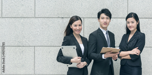 Canvas Print business team