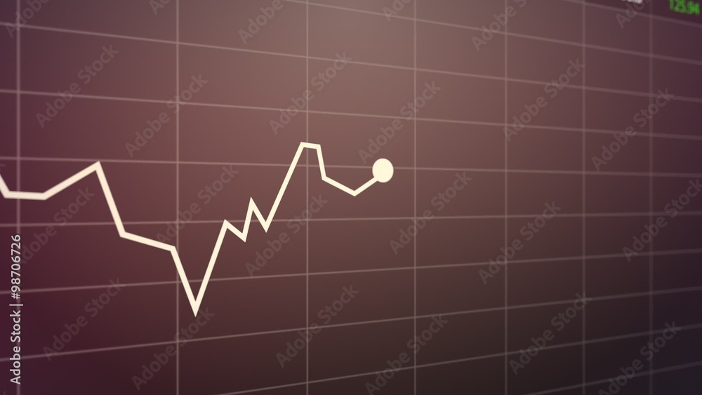 Stock index chart with a graph diagram. Display and monitors growth and loss. Stock index chart with a graph diagram. Display and monitors growth and loss.