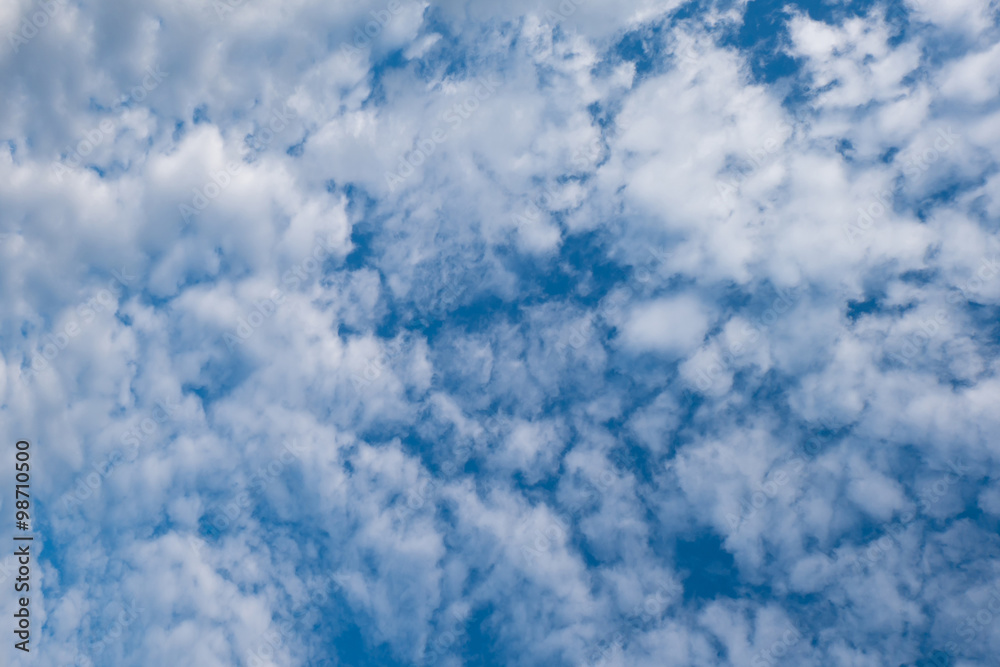 Altocumulus clouds and Blue sky Altocumulus clouds and Blue sky