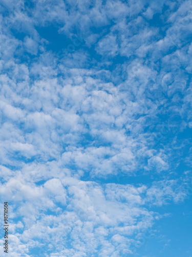 Altocumulus clouds and Blue sky