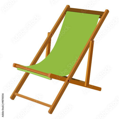 Wooden chaise lounge