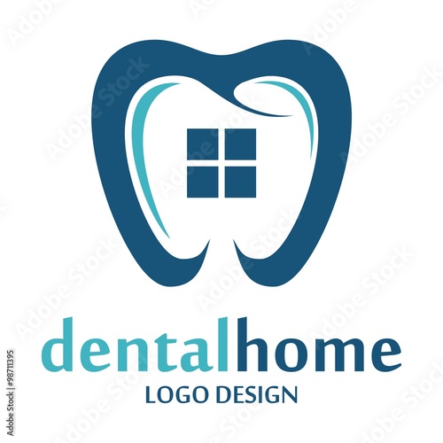  Dental, Dentist, Clinic, Home Design Logo Vector