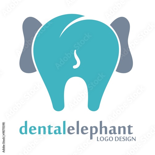Dental, Dentist, Elephant Design Logo Vector