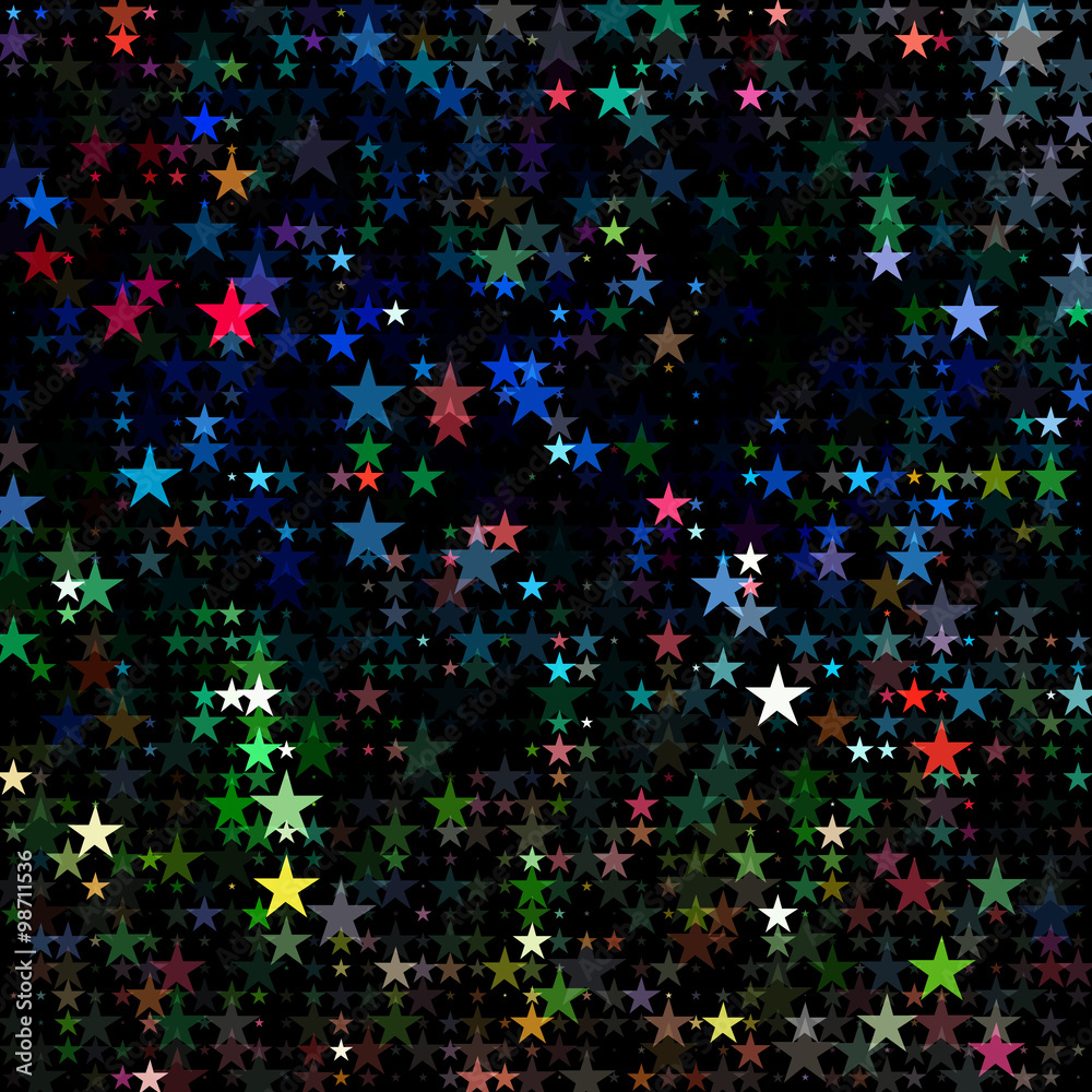 dots colored neon star